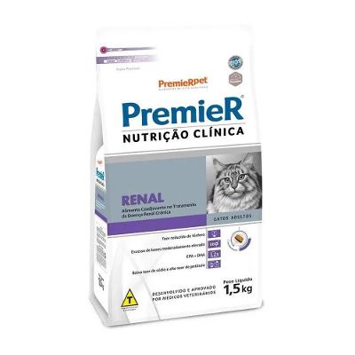 Ração Premier Nutrição Clínica Renal para Gatos Adultos 1,5kg