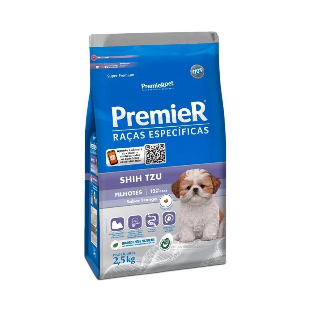 Ração para Raças Específicas Cães Filhotes Shih Tzu Frango Premier 2,5Kg - 2