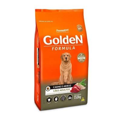 Golden Formula Carne e Arroz Cães Adultos 15kg