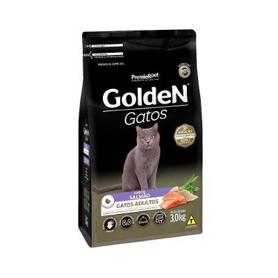Ração Golden Fórmula Gatos Adultos Salmão 3Kg