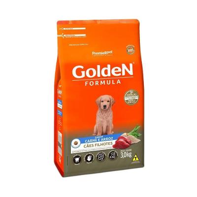 Fórmula Cães Filhotes Carne Golden 3Kg
