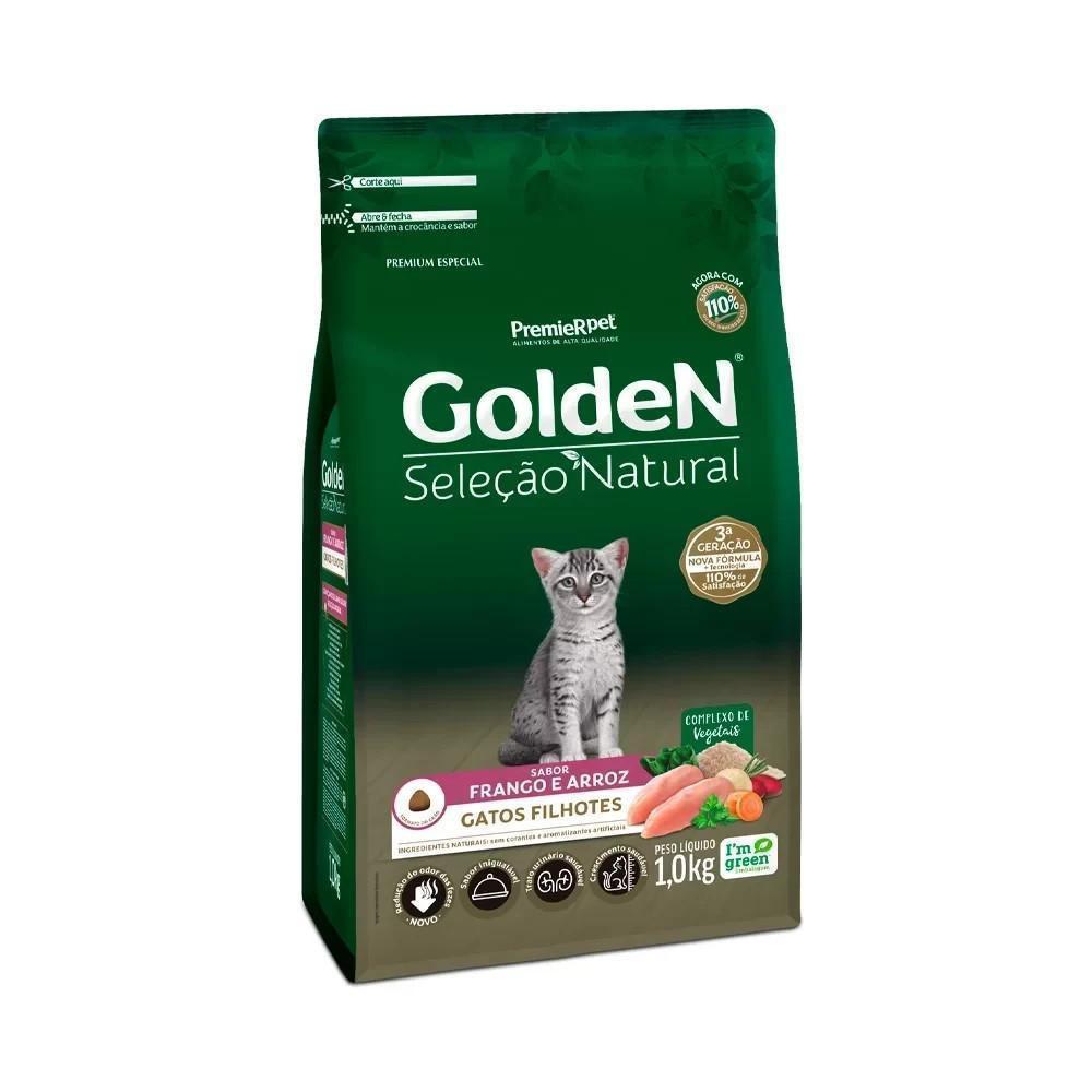 Ração Golden Seleção Natural Gatos Filhotes Frango 1kg - 2