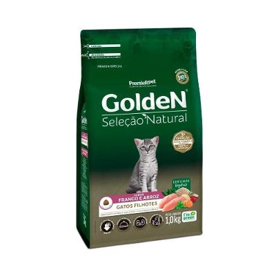 Ração Golden Seleção Natural Gatos Filhotes Frango 1kg