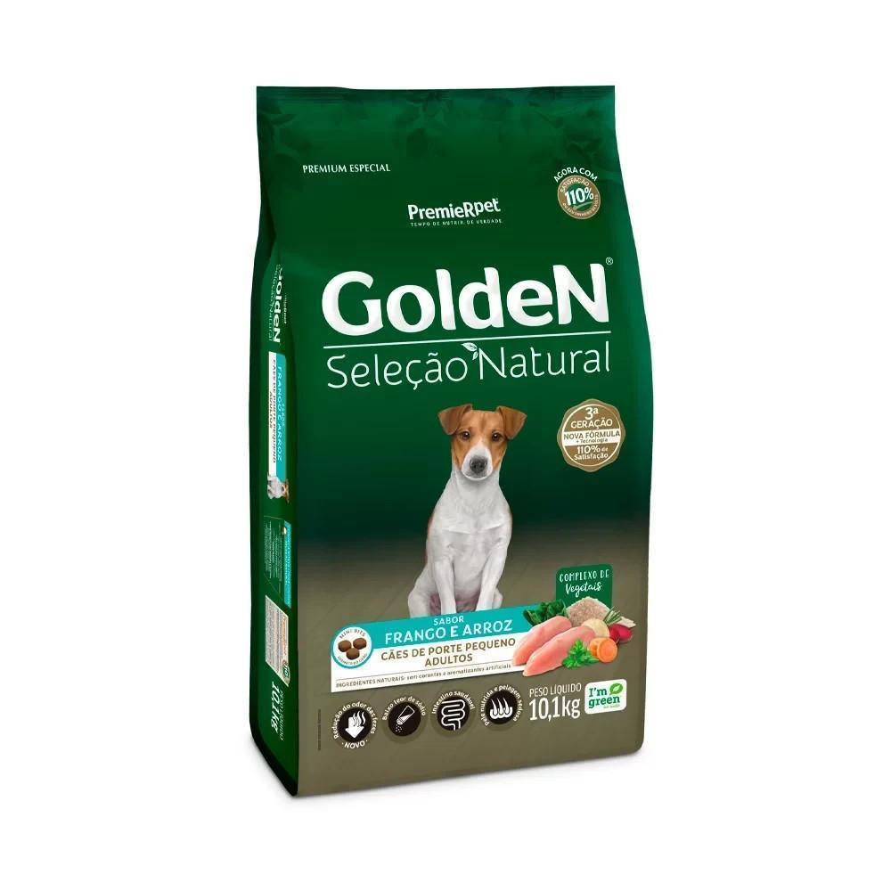 Ração Golden Seleção Natural Cães Adultos Mini Bits Sabor Frango 10,1Kg - 2