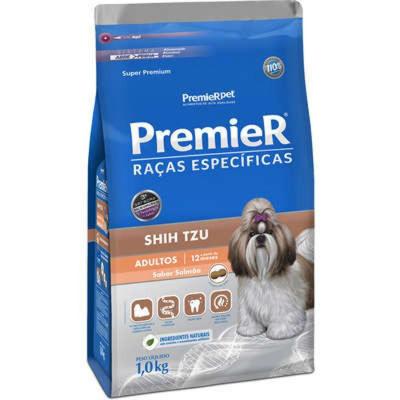 Raças Especificas Cães Adultos Shih Tzu Salmão 1Kg