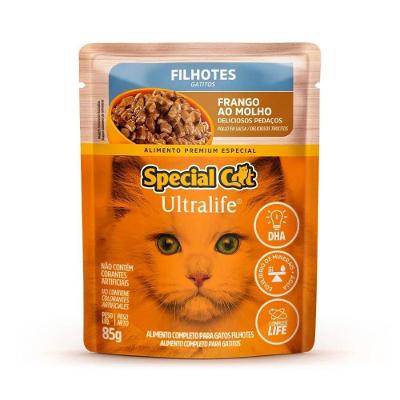 Ração Úmida para Gatos Filhote de Frango Sache Special Cat 85g