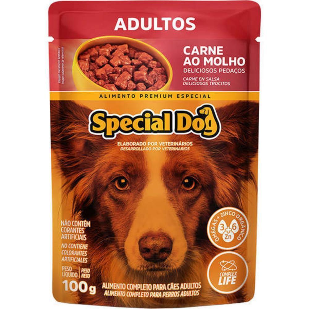 Ração Úmida Special Dog Ultralife para Cães Adultos Sabor Carne ao Molho 100g - 1