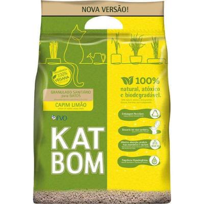 Granulado Sanitário para Gatos Capim Limão Kat Bom 3kg