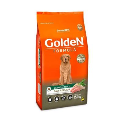 Ração Golden Fórmula para Cães Adultos Sabor Frango e Arroz 15kg