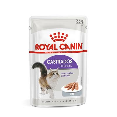 Ração Úmida Royal Canin Sabor Patê para Gatos Adultos Castrados Sachê 85G