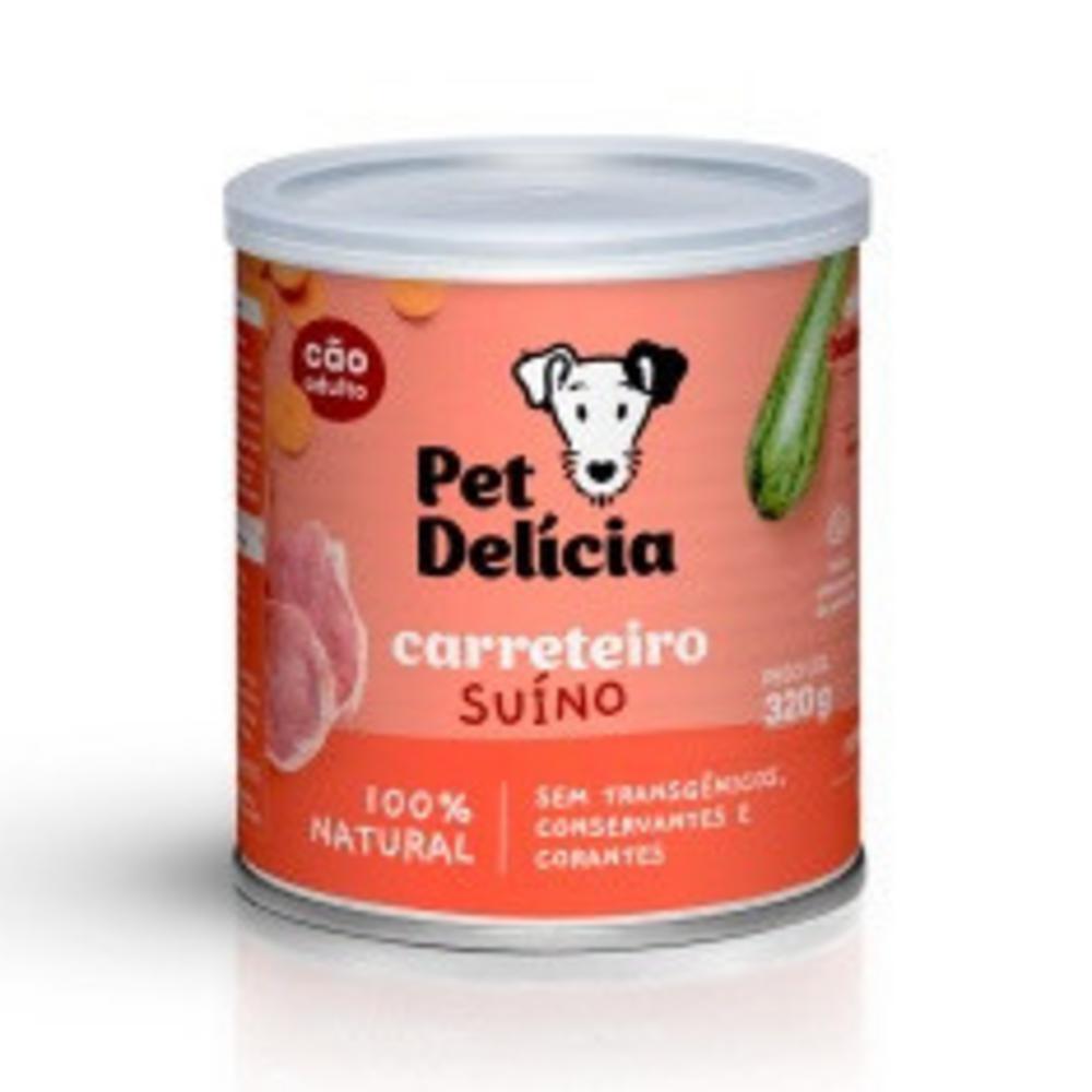 Ração Úmida Natural Pet Delícia Carreteiro Suíno para Cães Adultos 320 g - 1
