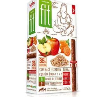 Petisco Spin Pet Gourmet Fit Stick Maça Cenoura e Quinoa Onebyone50g