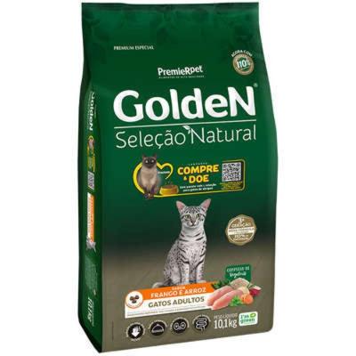 Ração Seca PremieR Pet Golden Seleção Natural para Gatos Adultos - 1Kg