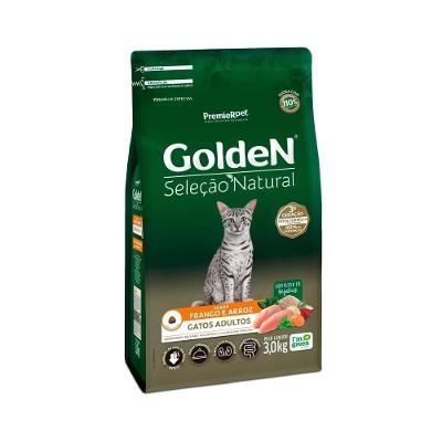 Ração Golden Seleção Natural Gatos Adultos Frango Premier Pet 3Kg