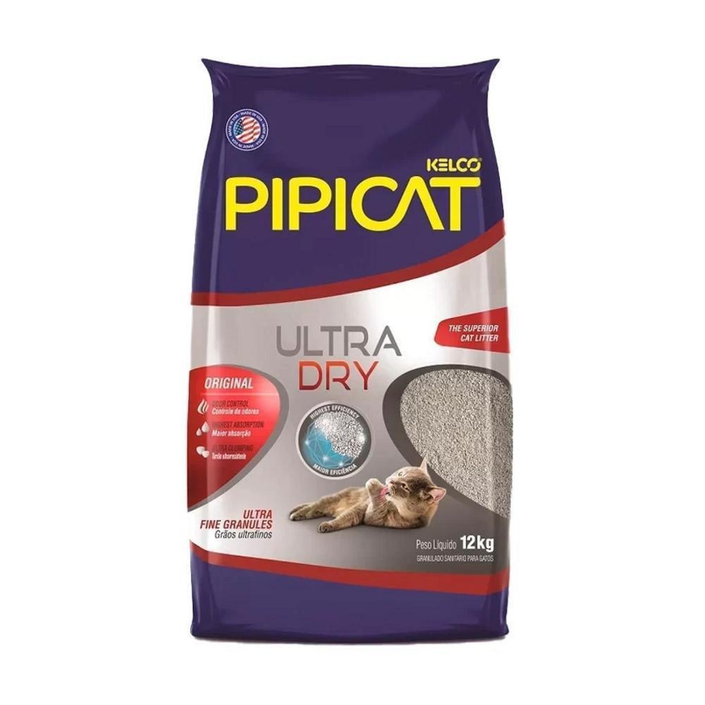 Areia Sanitária Pipicat Ultra Dry Kelco 12Kg - 1