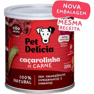 Ração Úmida Pet Delícia Natural Caçarolinha de Carne 320g