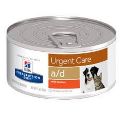 Ração Úmida Canine Feline Prescription Diet A/D Lata para Cães e Gatos em Recuperação 156G Hills