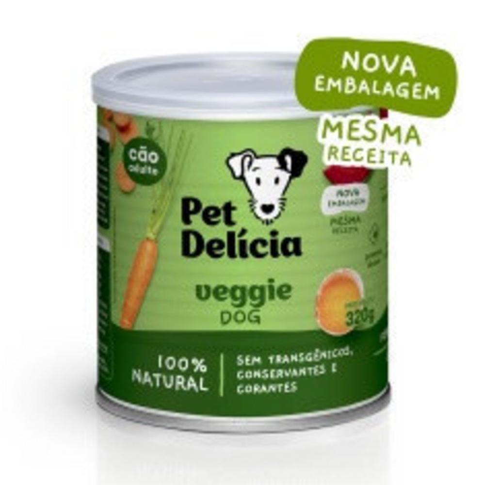 Ração Úmida Natural Veggie Dog Com Ovos para Cães Adultos 320 g Pet Delícia - 2