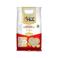 Granulado Higiênico Premium Biodegradável Tofu Great Pets Natural 2 kg - 2