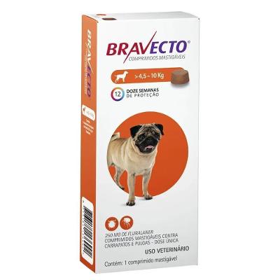 Antipulgas Tablete 4,5 10kg 1 Comprimido Bravecto