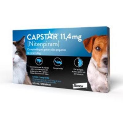 Antipulgas Elanco 11mg para Cães e Gatos de até 11kg Capstar