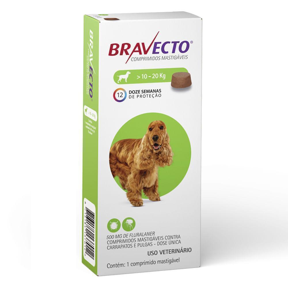 Antipulgas 10 a 20kg  1 Comprimido Bravecto - 2