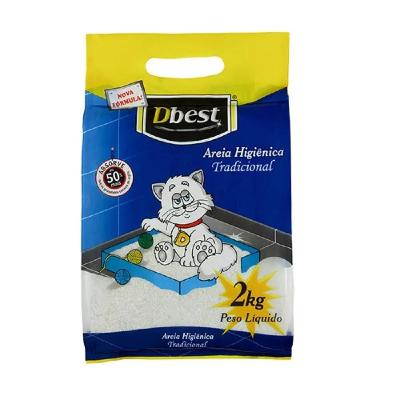 Areia Higiênica Dbest Tradicional 2Kg