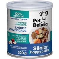 Ração Úmida Natural Happy Oldies com Colágeno para Cães Sênior 7 anos 320g Pet Delícia - 2