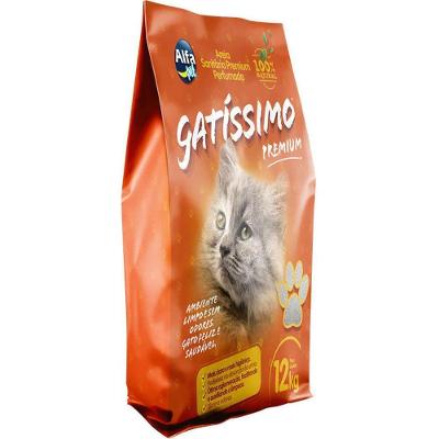Areia Higiênica para Gatos Perfumada 12kg Gatíssimo