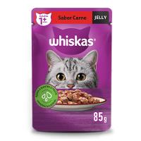 Ração Úmida Sachê Carne Jelly para Gatos Adultos 85g Whiskas - 2