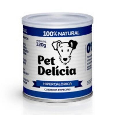 Ração Úmida Natural Pet Delícia Hipercalórica para Cães Adultos 320g