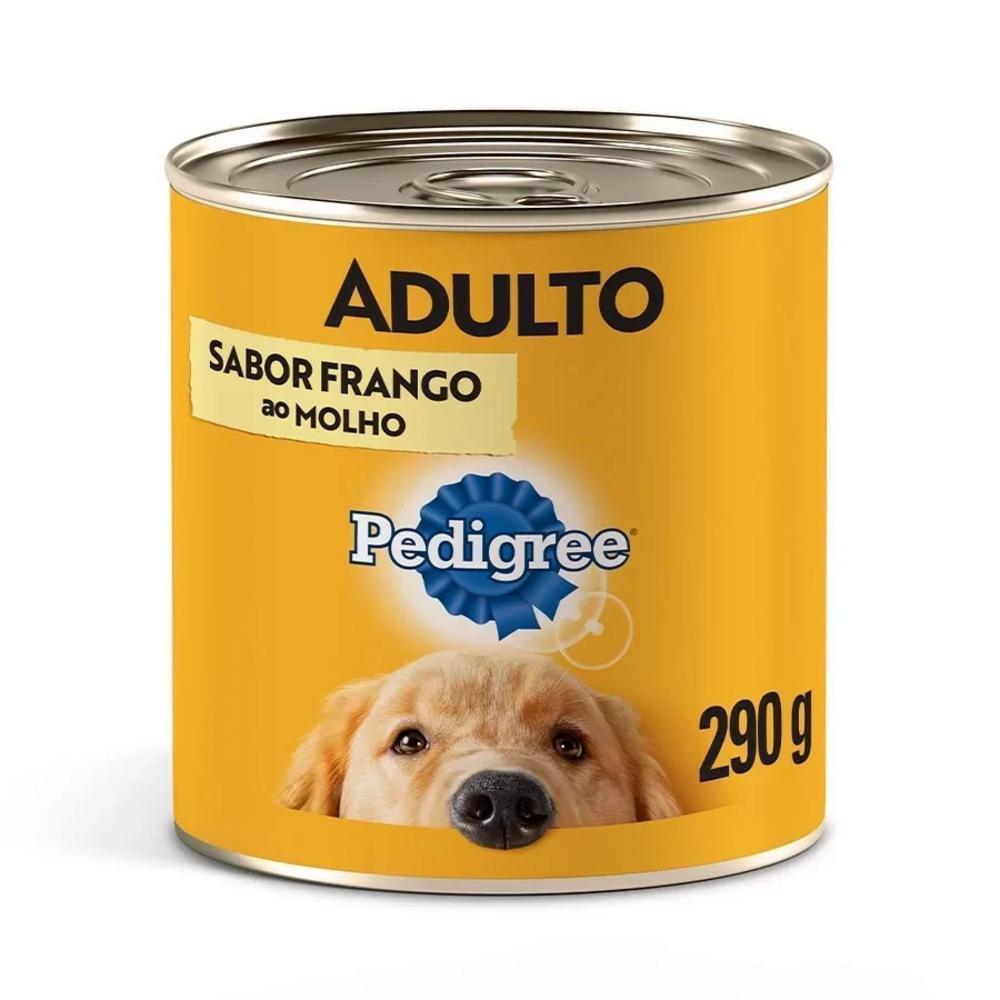 Ração Úmida Pedigree Lata Frango Ao Molho para Cães Adultos 290G - 2