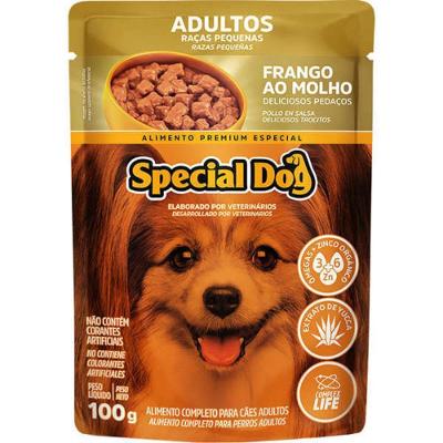 Ração Úmida Special Dog Ultralife para Cães Adultos de Porte Pequeno Sabor Frango ao Molho 100g