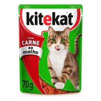 Ração Úmida Kitekat Sachê Carne ao Molho para Gatos Adultos 70 g - 1