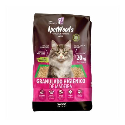 Granulado Higiênico de Madeira para Gatos Ipet Woods 20kg
