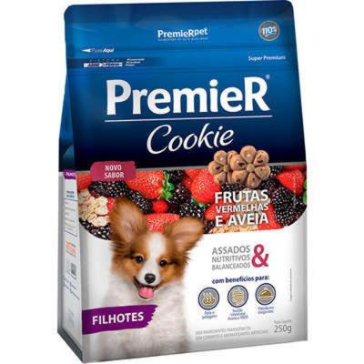Biscoito Cookie para Cães Filhotes Sabor Frutas Vermelhas e Aveia Premier 250g