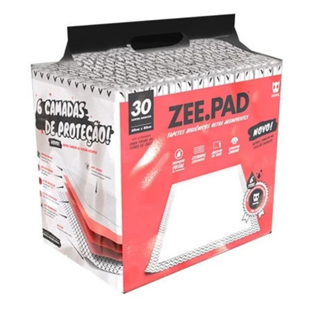 Tapete Higiênico Zee Pad Branco com 30Un - 2