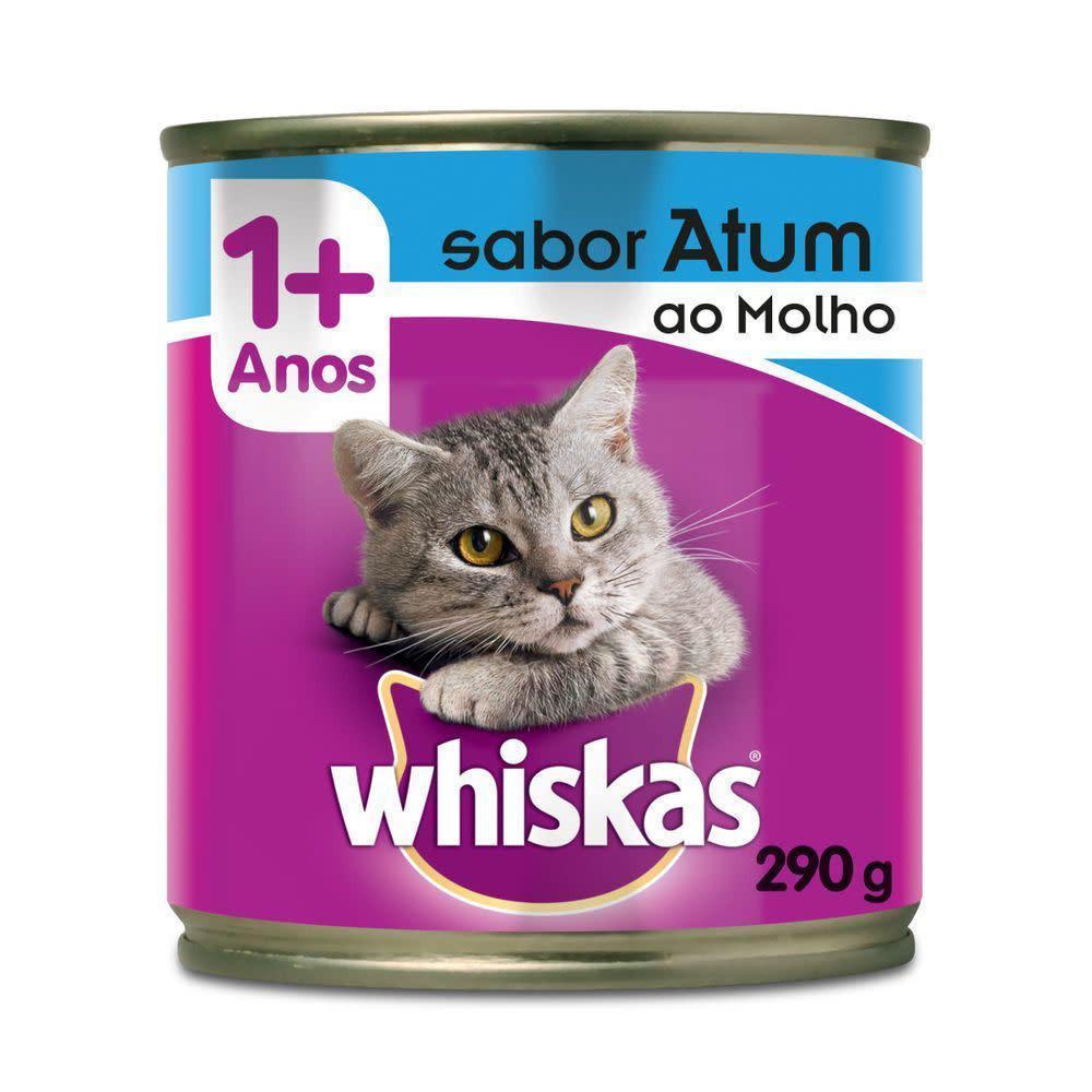Ração Úmida Whiskas Lata Atum ao Molho para Gatos Adultos 290 g - 1
