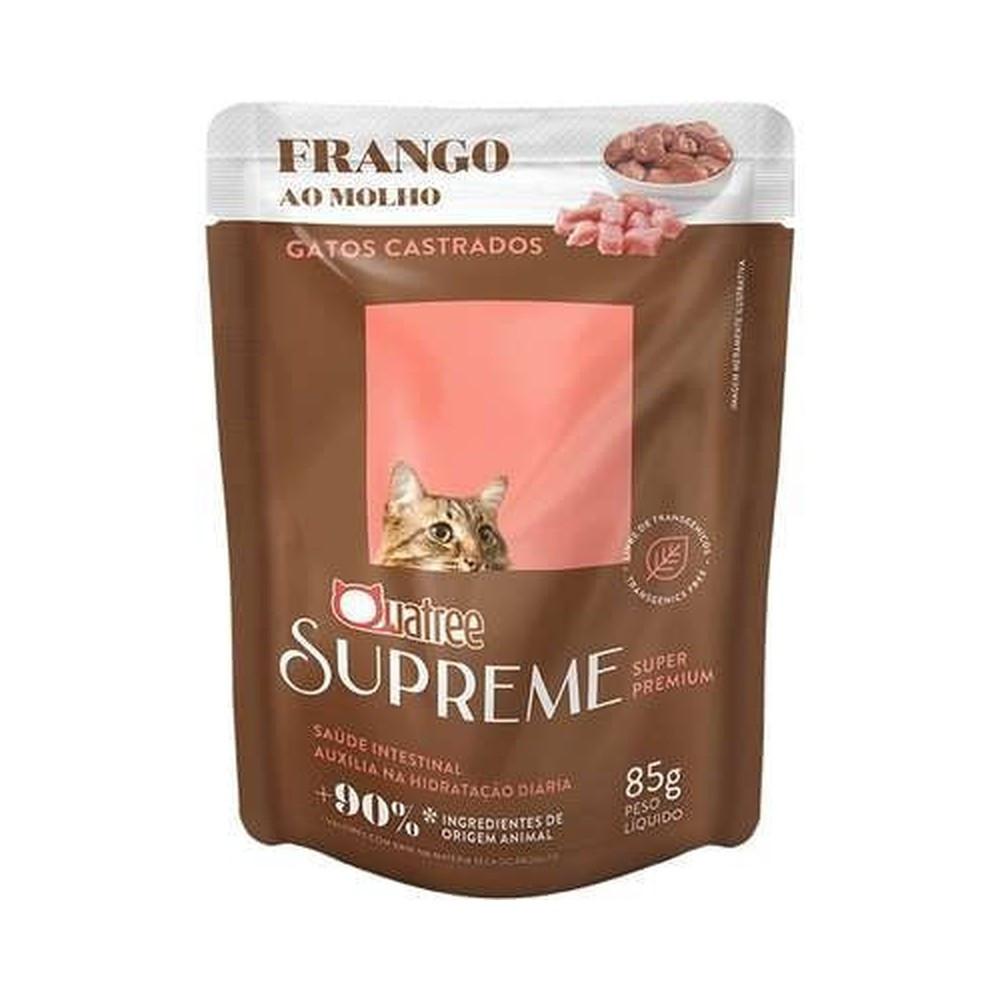 Ração Úmida Supreme Frango para Gatos Castrados Quatree - 1
