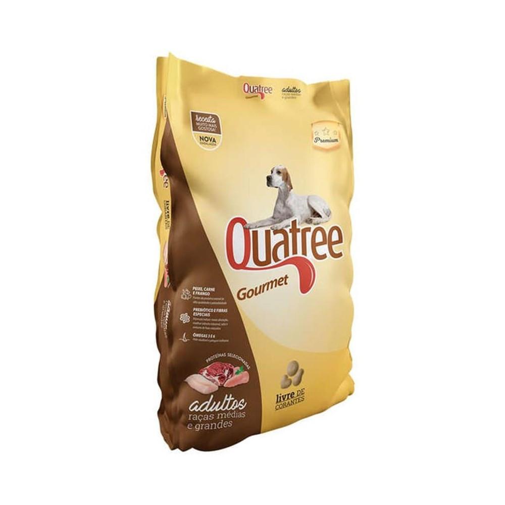 Racão Gourmet Adulto S Corante Quatree 15Kg - 1