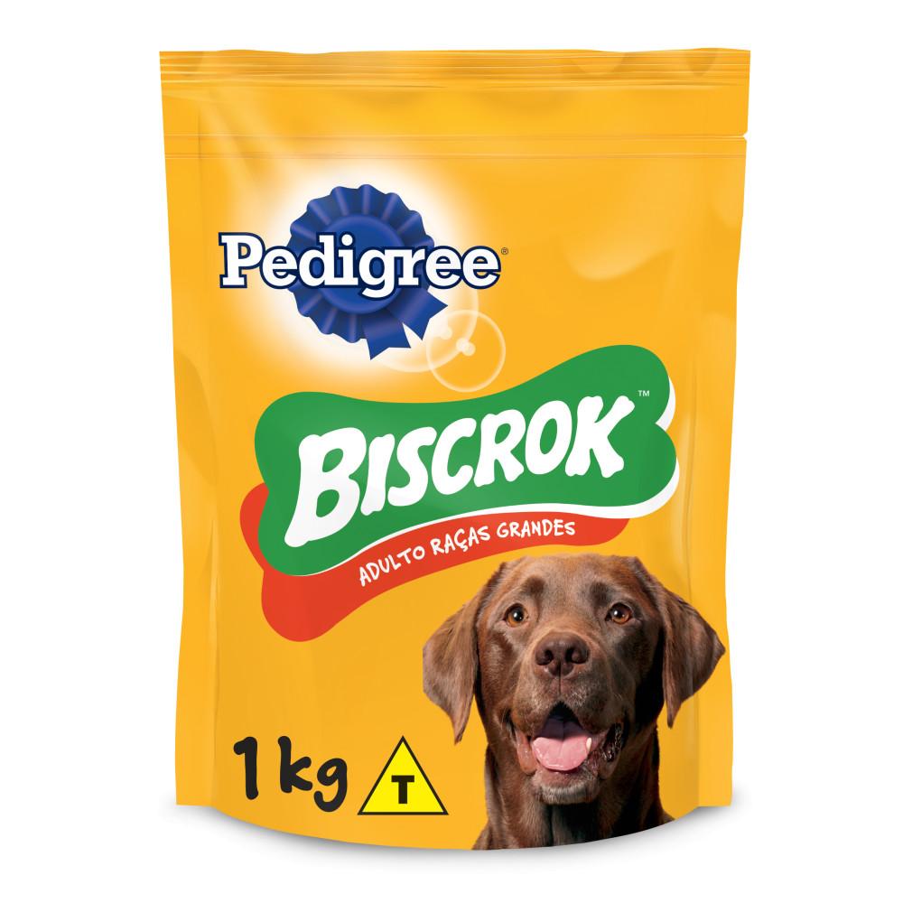 Biscoito Biscrok Para Cães Adultos Raças Grandes Pedigree 1Kg - 2