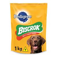 Biscoito Biscrok Para Cães Adultos Raças Grandes Pedigree 1Kg - 1