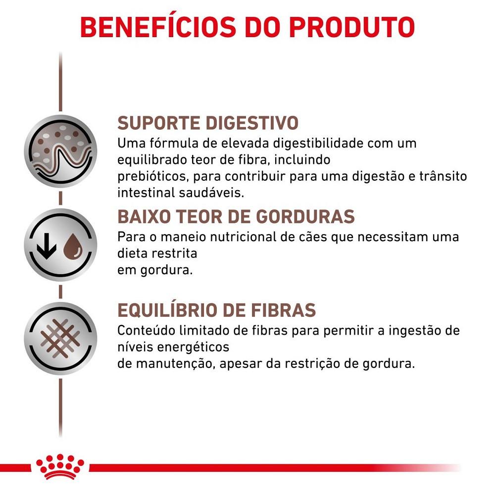 Ração Seca Veterinary Diet Gastrointestinal Low Fat para Cães Adultos Royal Canin 1,5Kg - 2