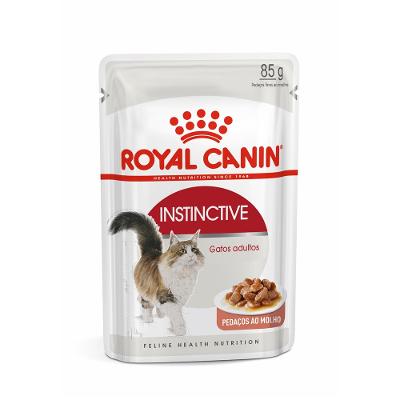 Ração Úmida Royal Canin Sachê Instinctive para Gatos Adultos Acima de 12 meses 85g