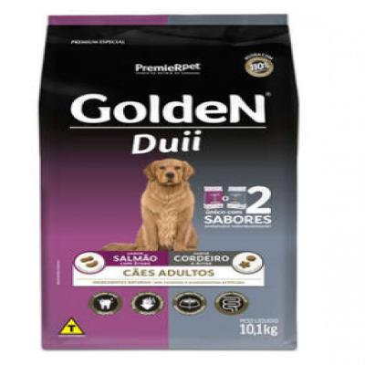 Ração Cães Adultos Golden Duii Salmão e Cordeiro Premier Pet 10,1Kg
