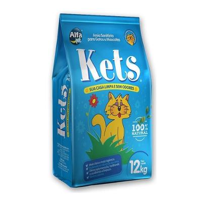 Areia Sanitária Alfapet Kets para Gatos 12Kg