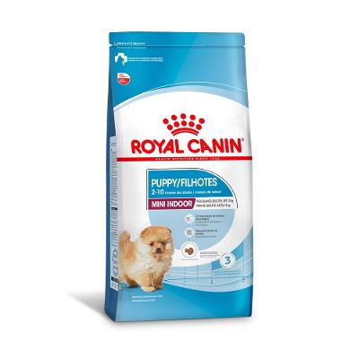 Ração Seca Mini Indoor para Cães Filhotes Porte Pequeno Royal Canin 1Kg