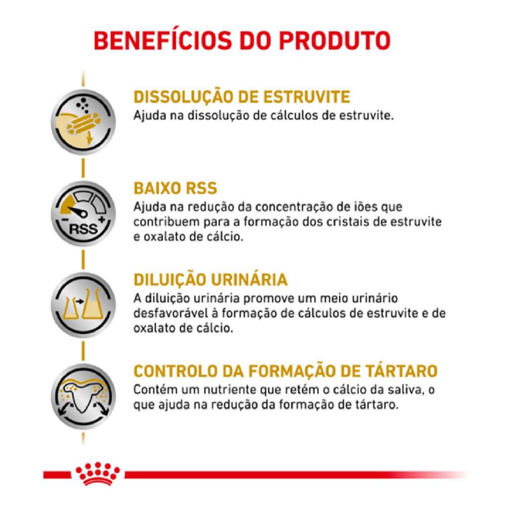 Ração Seca Veterinary Diet Urinary Small Dog para Cães de Porte Pequeno com Cálculos Urinários Royal Canin 2kg - 2