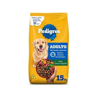 Ração Carne e Vegetais Cães Adultos Raças Médias e Grandes 15 kg Pedigree