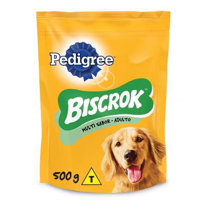 Biscoito Pedigree Biscrok Para Cães Adultos Multi 500 g